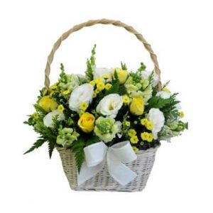 Lẵng hoa như ý đẹp tặng sếp